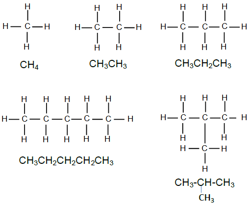 تبين الصيغ الكيميائية نوع الروابط وعددها في الجزئ